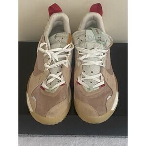 Jordan Mens Delta SP Vachetta Athletic Shoes Size 11.5 Tan/Red Activewear